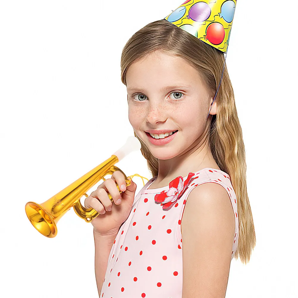 

15Pcs Cheer Noise Maker Trumpet Plastic Party Horn Lightweight for Kids Birthday Music Celebration Favor Music Party Favors