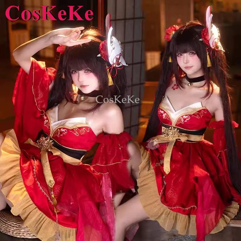 Cosken Sparkle Cosplay Fantasia, Jogo Honkai: Star Rail, ChiYuQingMeng, Vestido doce pele, Festa atividade, Roupa de RPG, S-XL, Novo