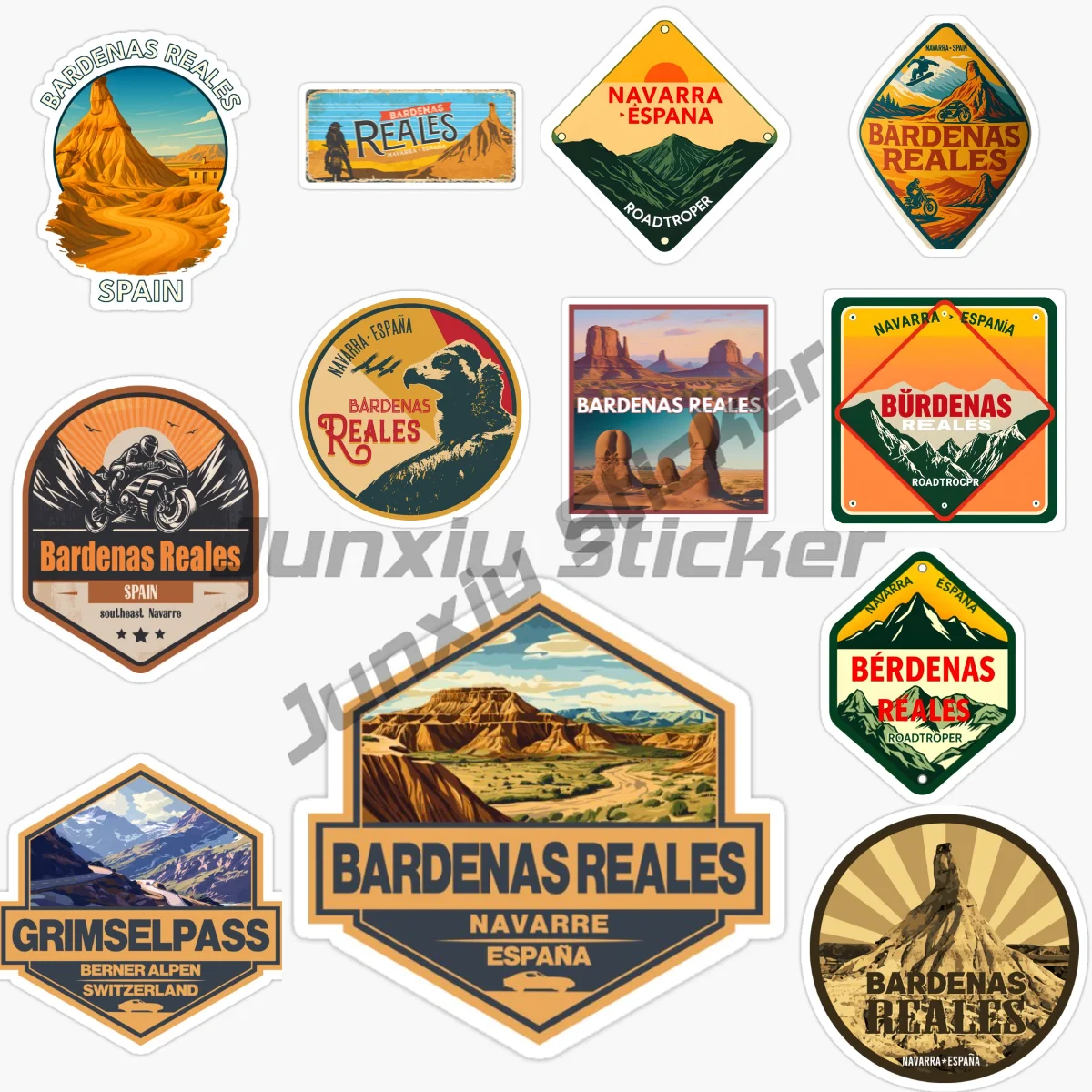 

BARDENAS REALES Spain Car Sticker Vinyl Waterproof Self-adhesive Decal