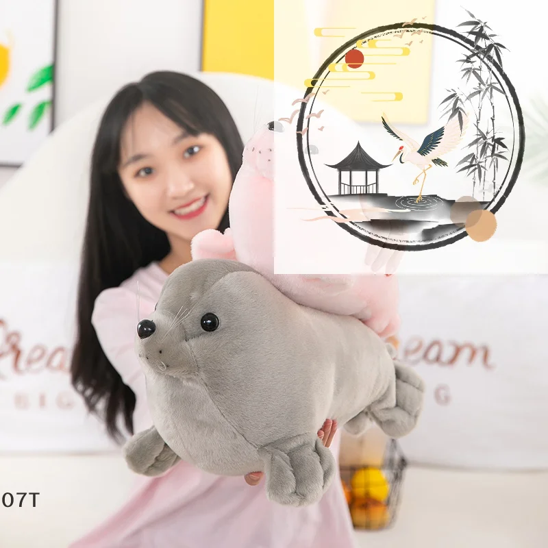 

23cm Soft Seal Plush Toys Cute Sea World Animal Stuffed Doll Sea Lion Plush Children Gift
