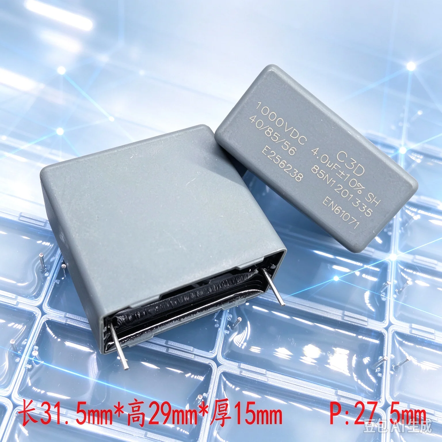 Premium FARAD MKP 405 4uf 4.0uf 1000v 1kv for Safety Capacitor C3D3A405J 50pcs