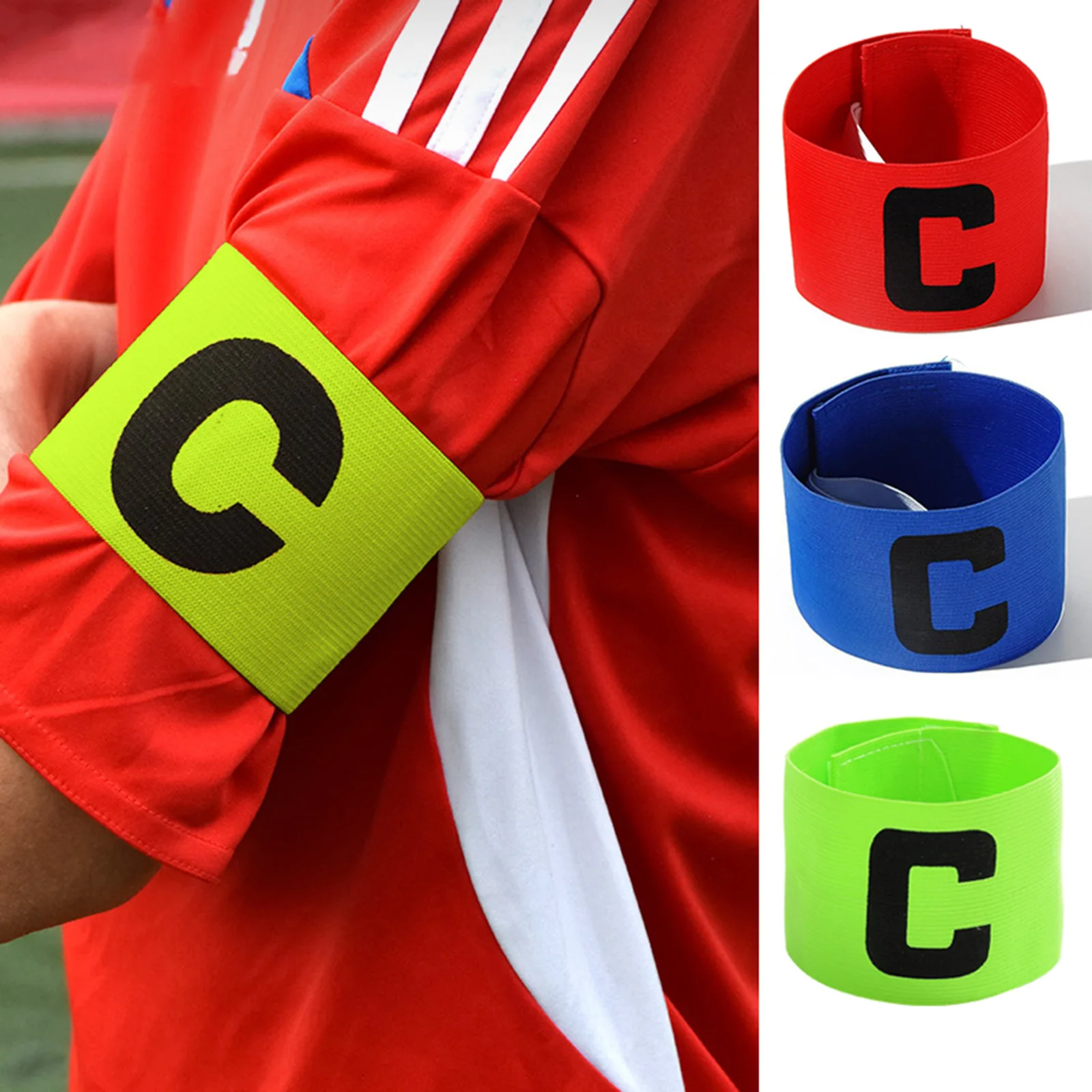 

Nylon Captain Armband for Kids and Youth Adjustable Player Bands Armband Christmas Gift for Kids Friends