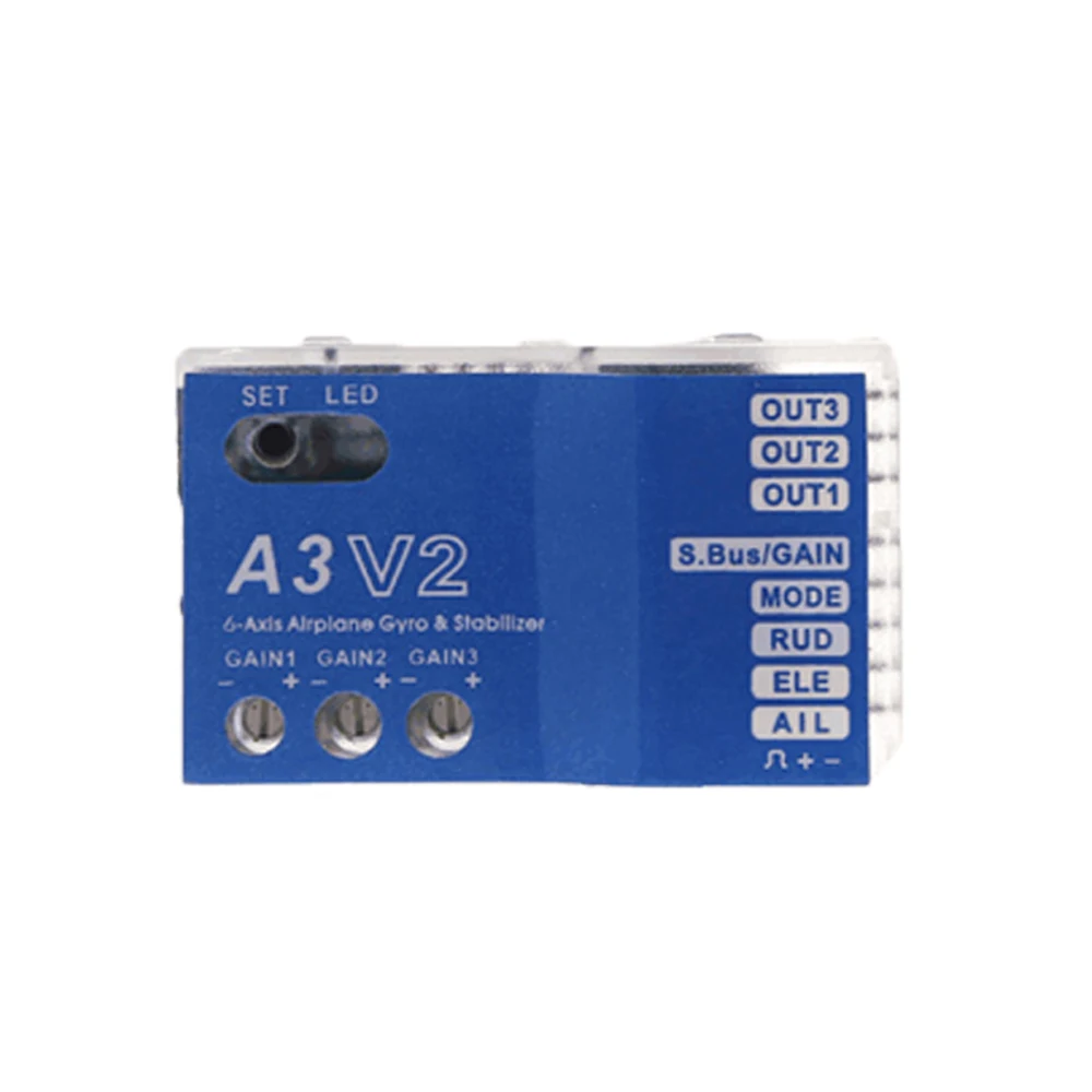 3‑Axis Gyro A3 V2 Flight Controller Stabilizer ABS PC Material For RC Airplane Quadcopter Multicopter Copter Model Parts