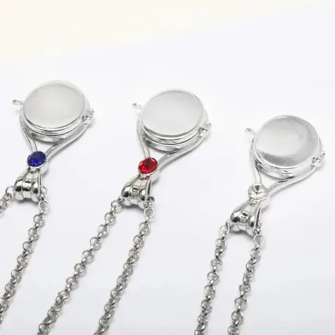 Silver Stainless Steel H2O Medallion Mermaid Pendant Jewellery Necklaces of 3 Gift New for Women Girls Mermaid Locket Necklace