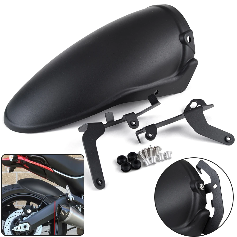 Motorcycle Mudguard For Ducati Scrambler 800 2015-2022 2021 2020 2019 Rear Fender Splash Guard Tire Hugger Mud Guard Cover Kit