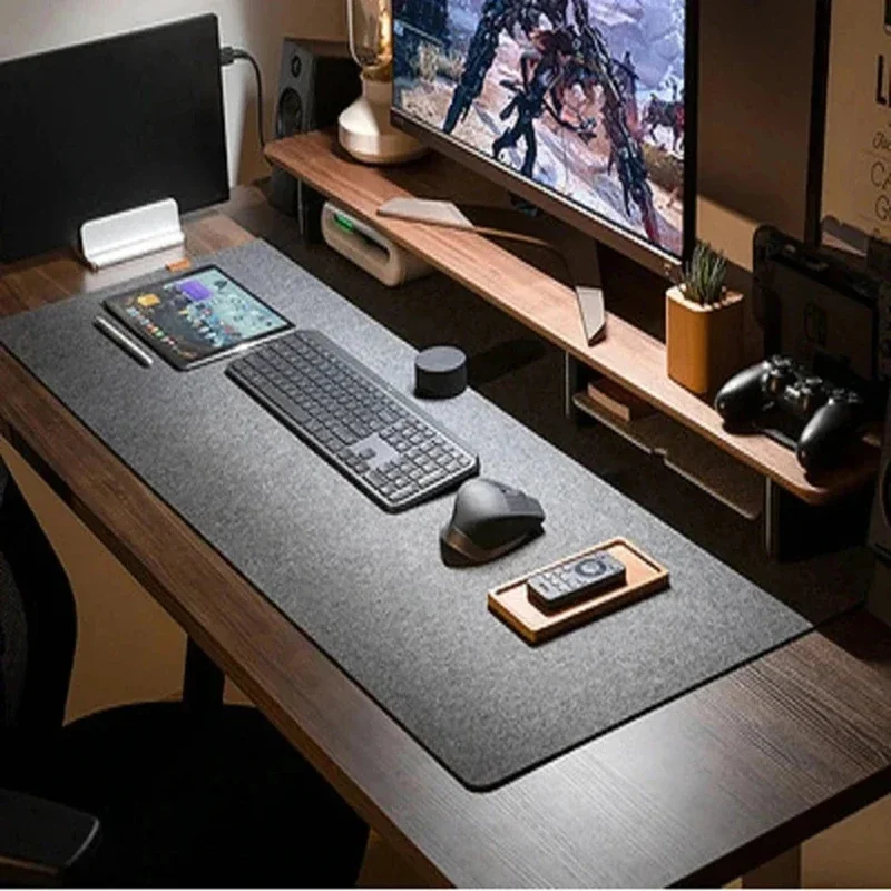 Wollfilz MousePad Büro Computer Schreibtisch Matte Laptop Kissen Schreibtisch Tisch Tastatur Große Maus Pad Rutschfeste Matte Gamer Mousepad Matte