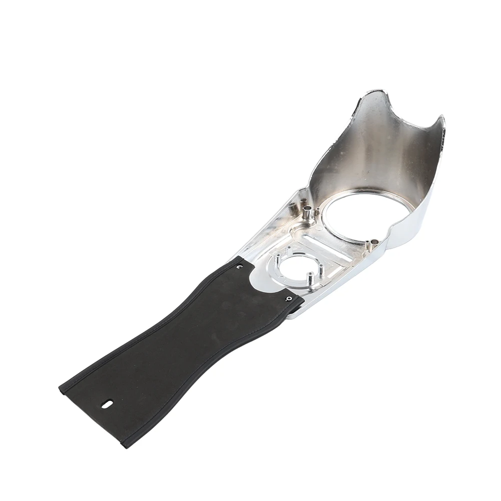 Chrome Fuel Tank Console Cover & Gas Tank Panel Bib For Harley Dyna Fat Bob FXDF 2008-2013 ABS Plastic PU Leather - view 6