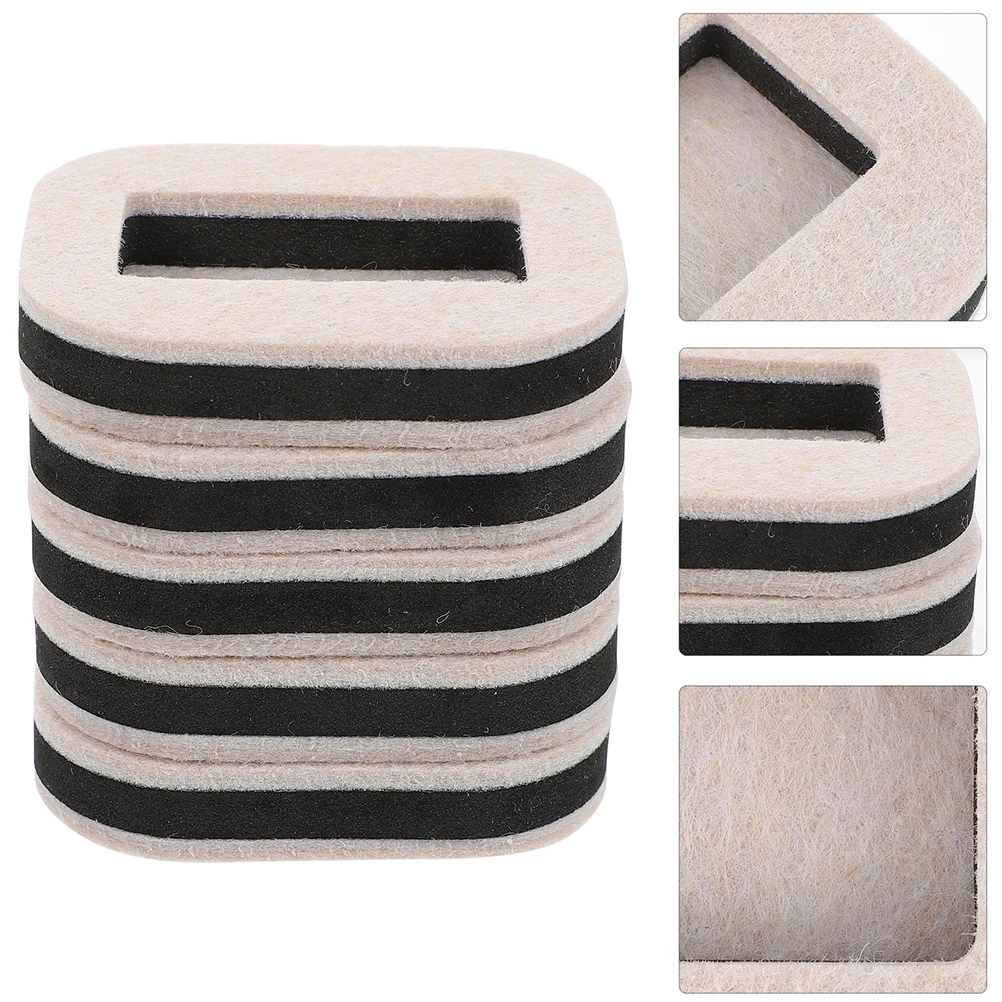 

5pcs Furniture Wheel Cup Caster Felt Pad for Rolling Chair Castors Desk Stopper Protect Floors Reduce Noise Durable Practical