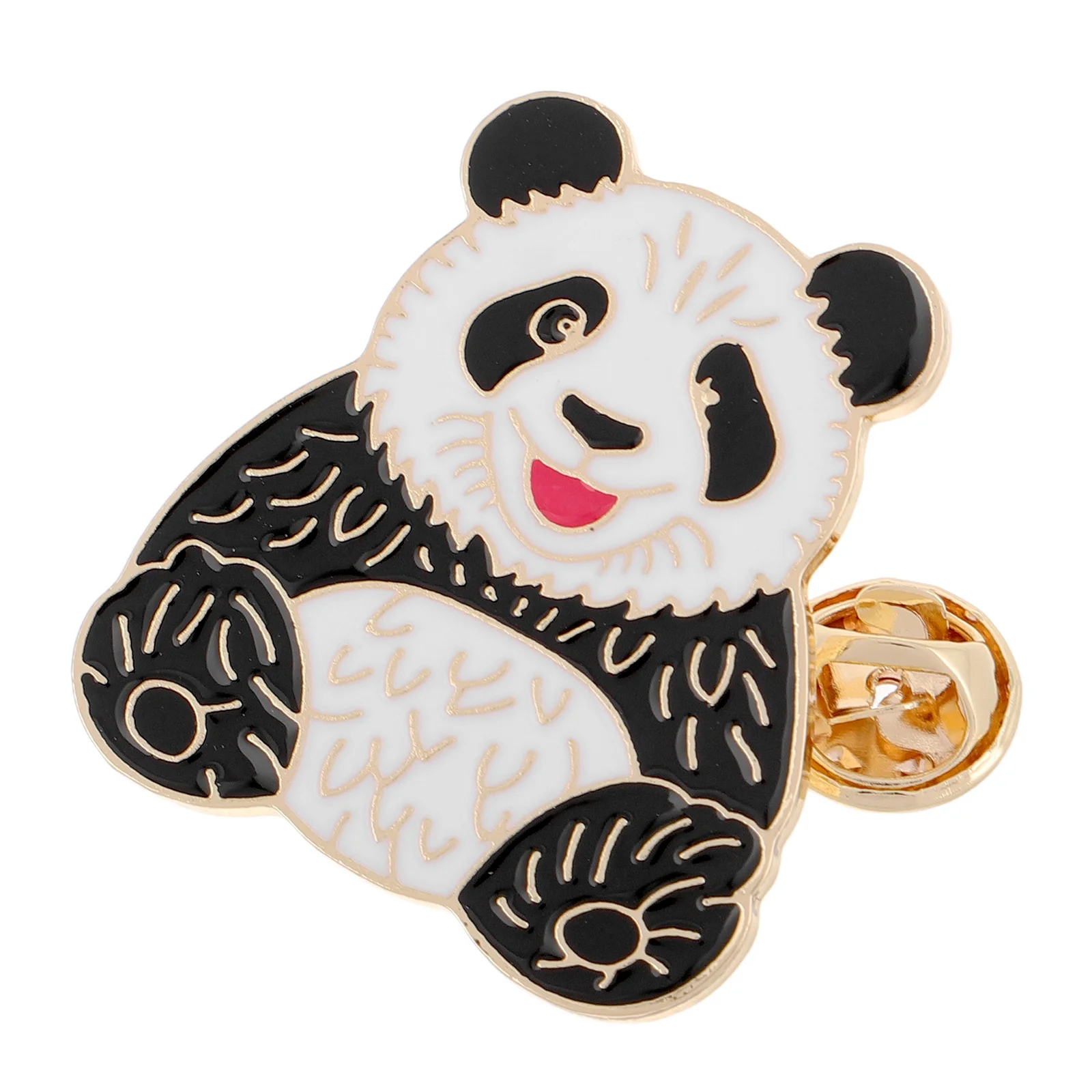 

Panda Brooch Dress Shirt Decoration Clothing Fasteners Sweater Diy Buttons Zinc Alloy Embellishment