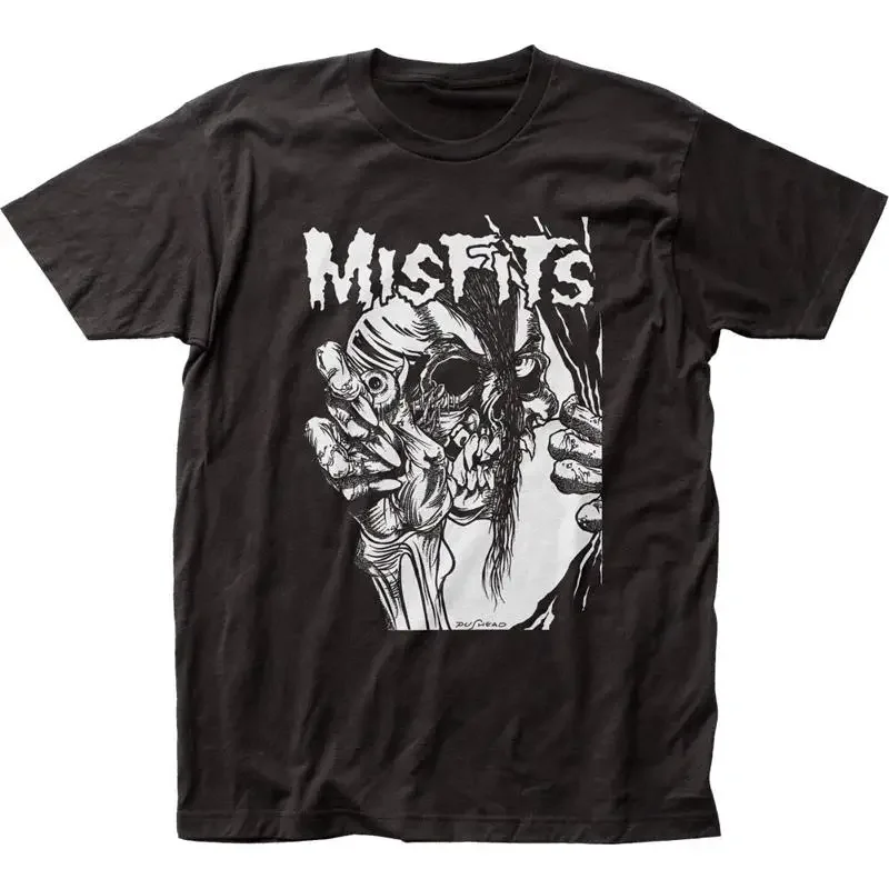 Misfits Pushead Eyeball B W Mens T Shirt Rock N Roll Music Punk Classic Black