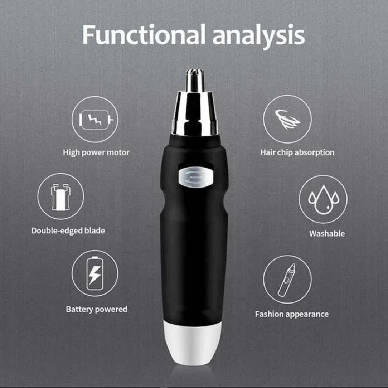 Electric Ear Nose Trimmer Nose Hair Trimmer for Men Women Hair Removal Tool Safety Shaving Razor Eyebrow Trimmer Beard Shaver