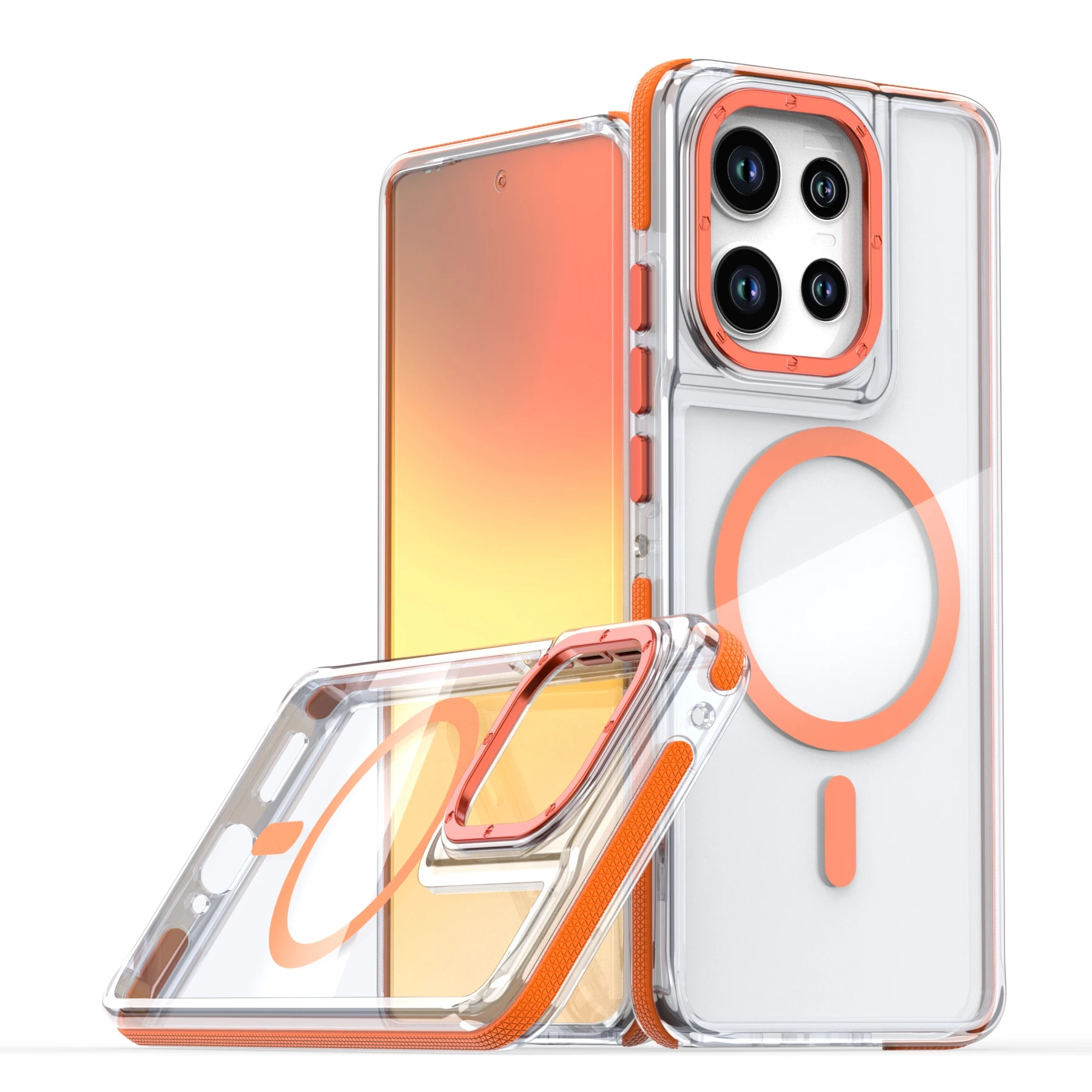 حافظة شفافة مغناطيسية فاخرة مضادة للصدمات لهاتف موتورولا موتو جي ستايلس 2025 2024 G5G G Play GPower 2025 2024 Magsafe #1