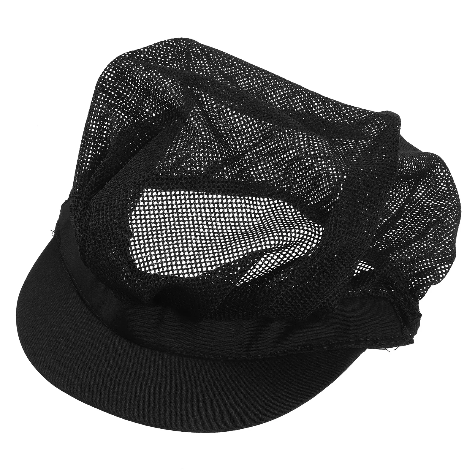 Elastic Adjustable Mesh Chef Cap for Kitchen Cooking Work Reusable Breathable Hat Cook Waiter Uniform Restaurant Beanie Supply