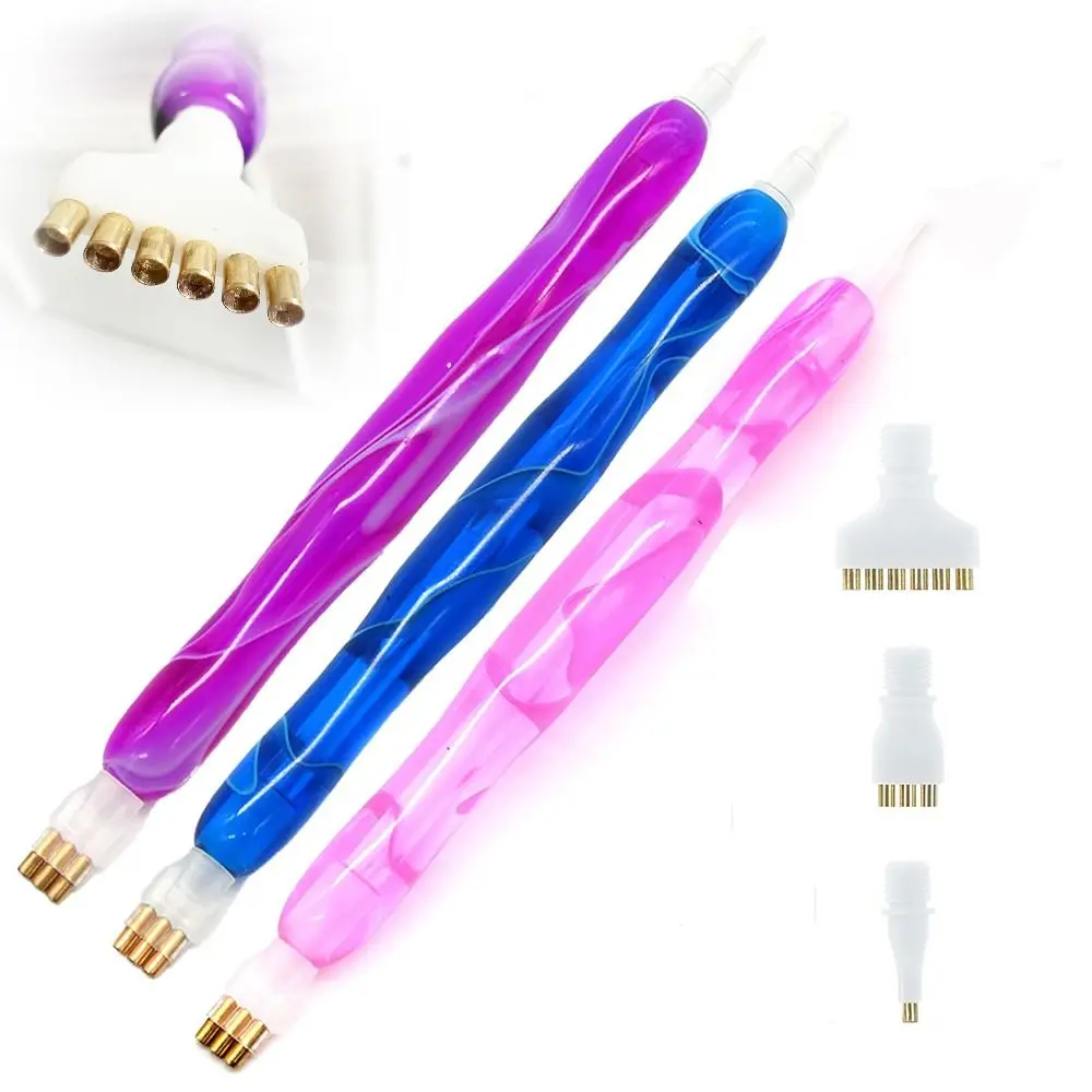 Replacement Pen Heads 5D Diamond Painting Pen Embroidery with Multifunctional Tips Diamond Painting Tool DIY Craft