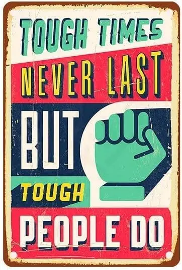 Vintage Tin Signs Times Never Last But People Do Motto Poster Cafe Bar Pub Picture Wall Stickers Home Decor Garden D