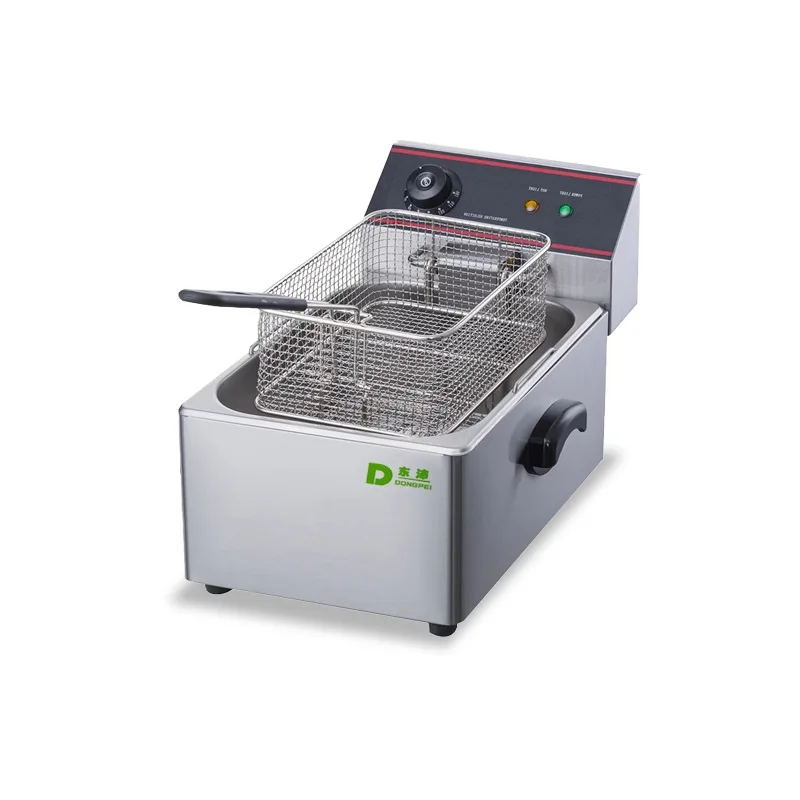 مقلاة كهربائية تجارية، مقلاة ذات اسطوانة واحدة، بطاطس مقلية، أسياخ ذات سعة كبيرة، دجاج مقلي، سعة كبيرة