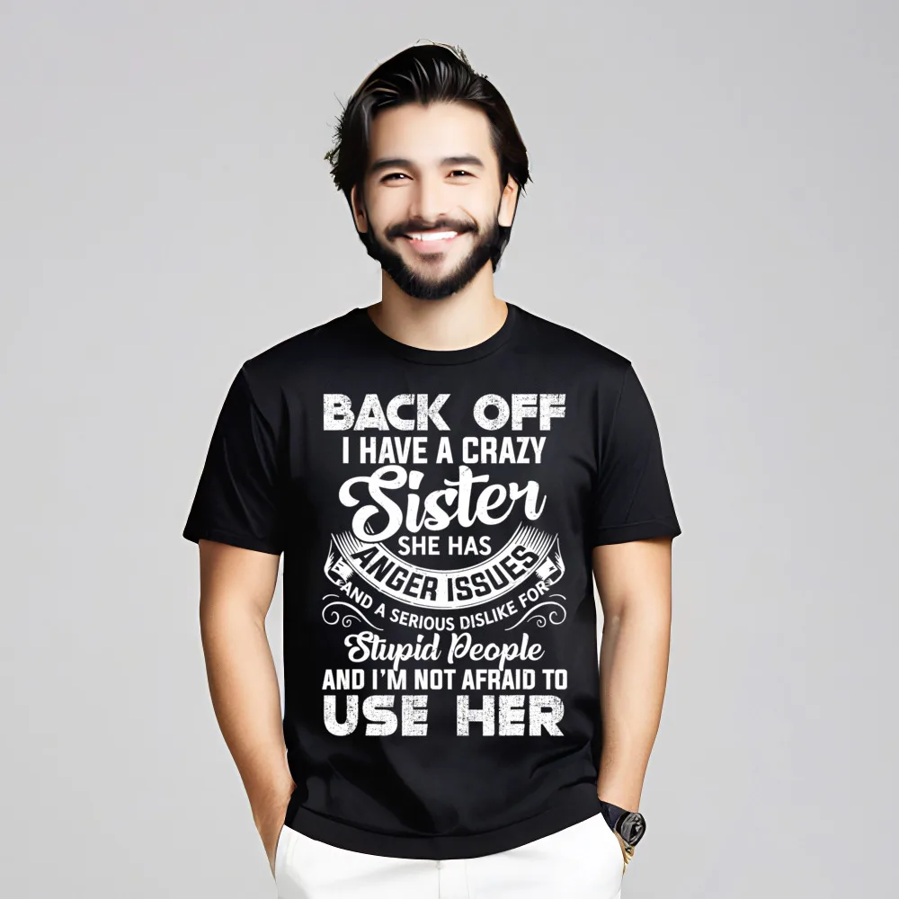 

Классические футболки Back Off I Have A Outdoor с круглым вырезом, мужские топы из 100% хлопка, футболки с короткими рукавами, рождественские уличные футболки