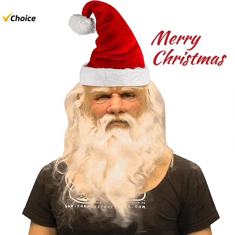 Nowa popularna maska Świętego Mikołaja Świąteczne nakrycie głowy Boże Narodzenie Halloween Prezent urodzinowy Zabawki dla dzieci
