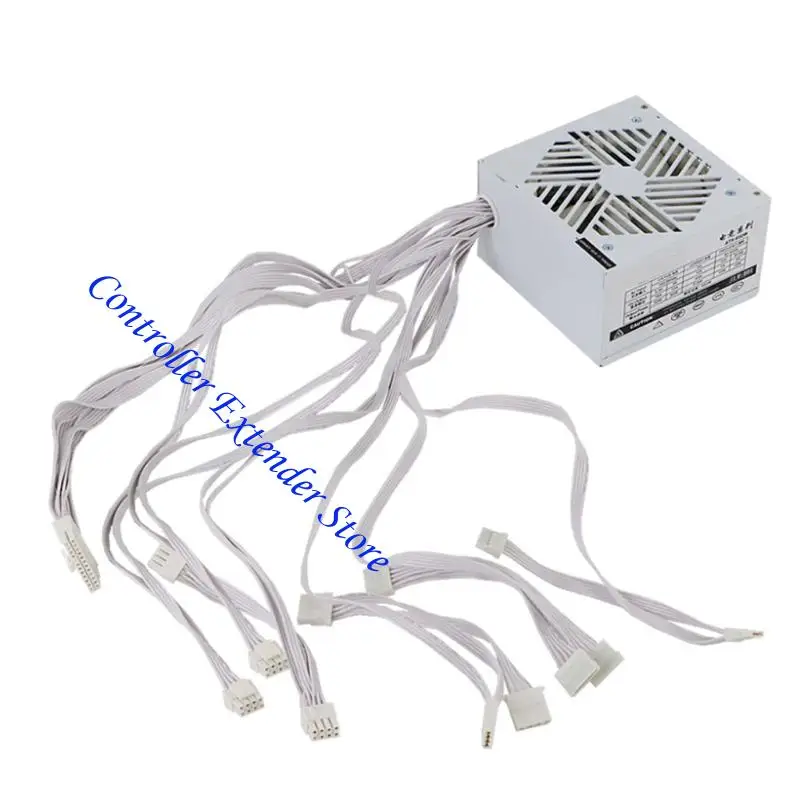 

N84B 750W 12CM Double CPU Cooling Fan 110-264V Video Game Computer Power Supply