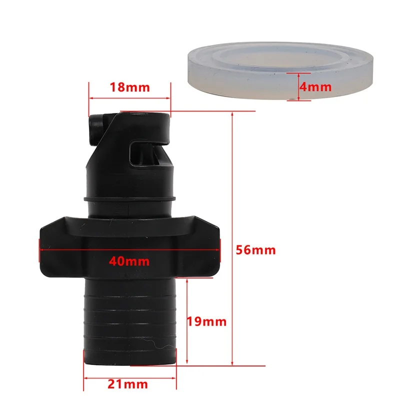 ISURE MARINE 4PCS  Air Valve Connection Scalp Rowing Rubber Boat Sup Inflatable Surfboard Air Valve Inflatable Conversion Head