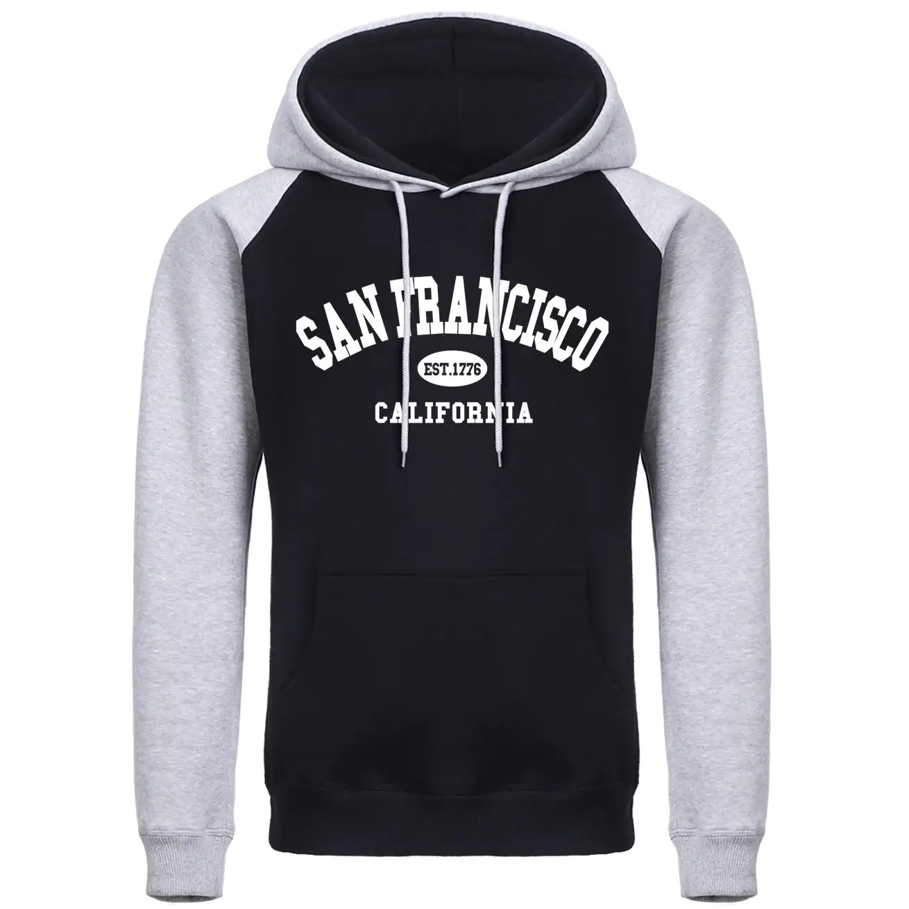 San Francisco California Printed Male Hoodies Fashion Casual Hoodie Oversize Loose Sweatshirts Autumn Warm Fleece Clothing Women