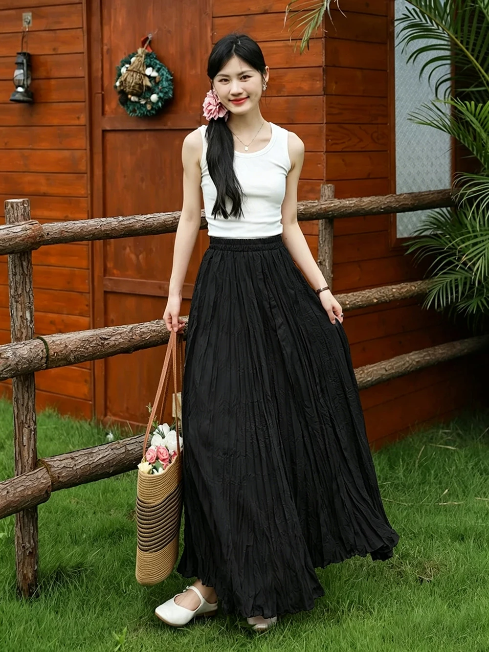 Irregular Hem Women's Skirt Yellow Blue Skirt High Waist Skirts Y2K Skirt Pleated Loose Women Pleated Skirts Casual Jupe 2026