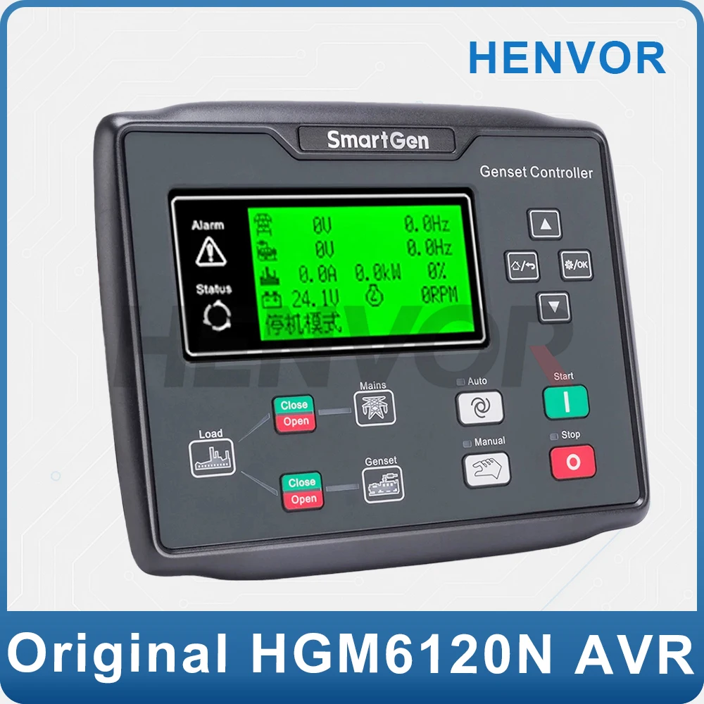 

HGM6110N HGM6120N AMF generator auto start stop controller LCD control module panel circuit board diesel genset parts