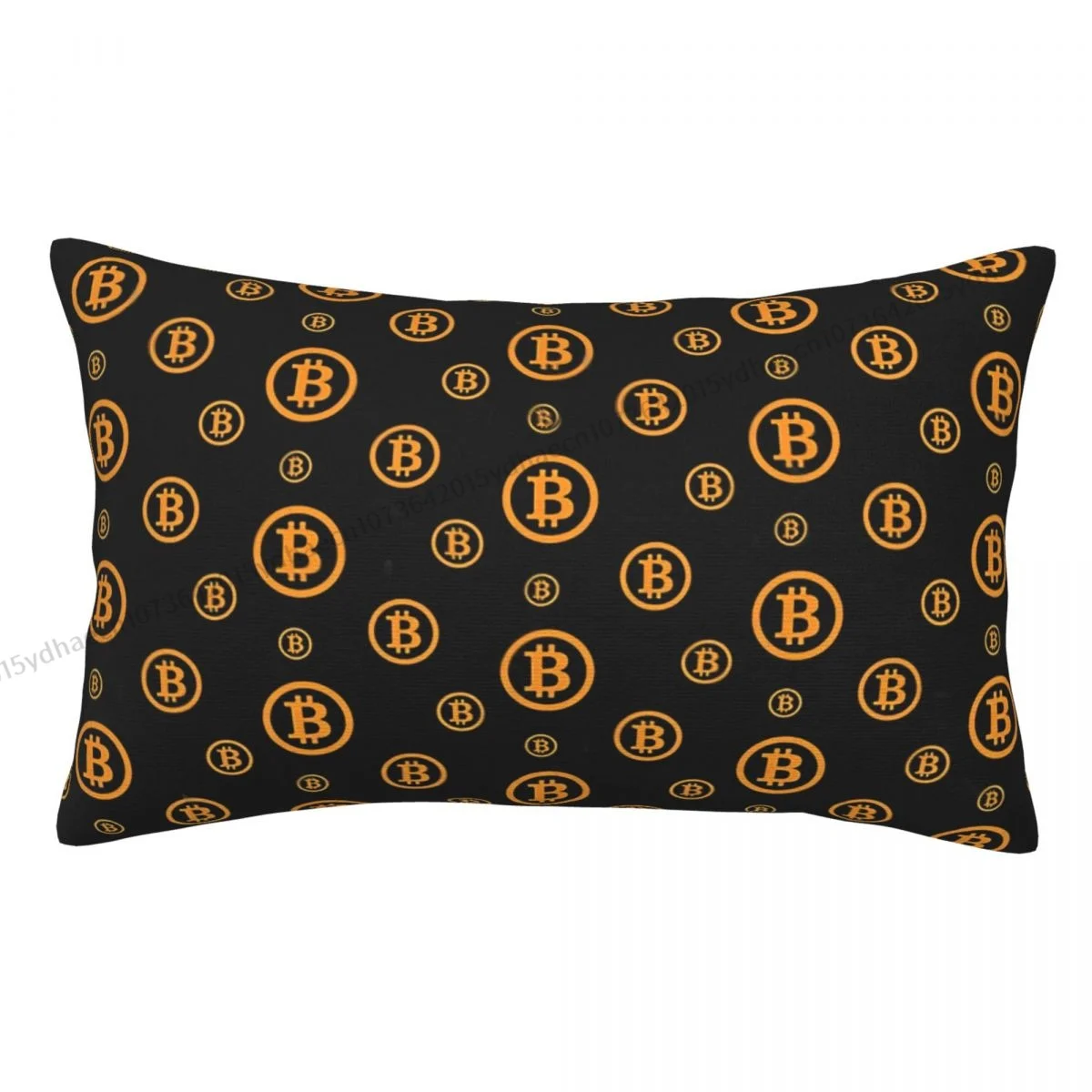 

Bitcoin Logo Polyester Pillowcase Sofa Decorative Soft Pillow Cover Pillowcase