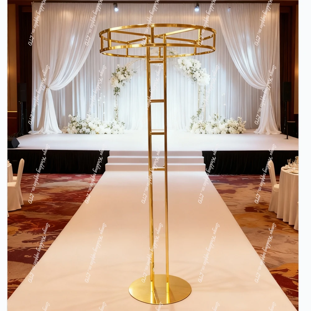 

6 шт. свадебная металлическая подставка для цветов-гальваническая золотая ваза, металлическая стойка для цветов для декора вечеринки