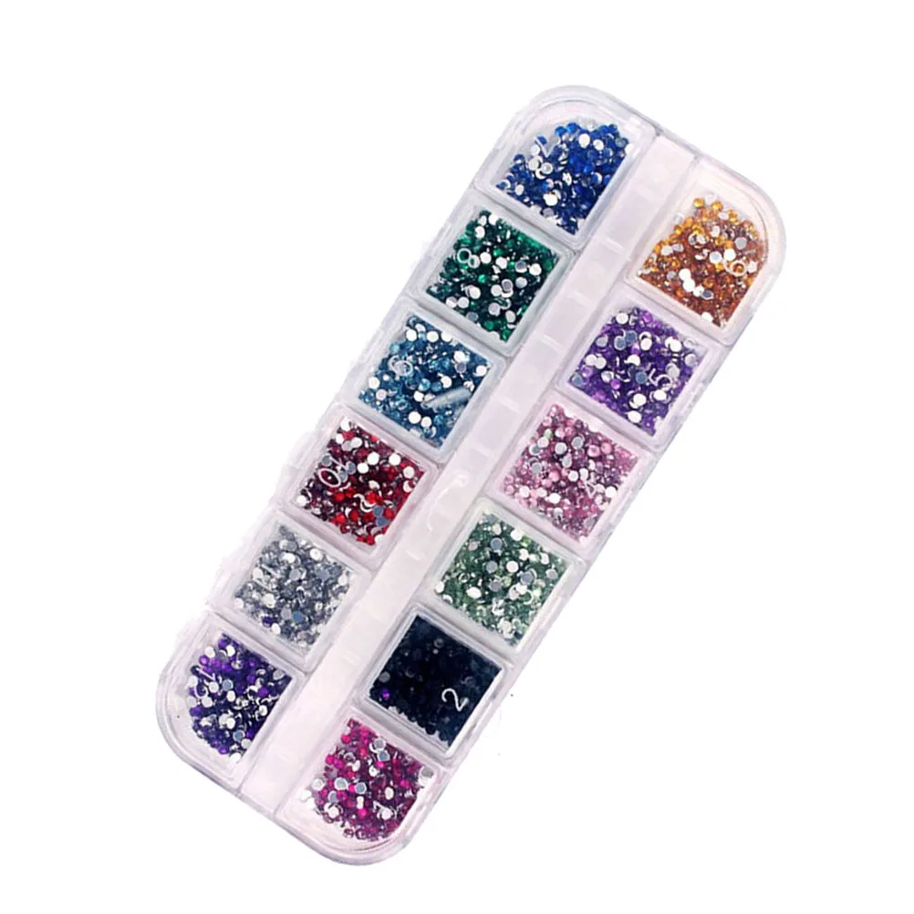 

12 Colors Art Drill Drop Acrylic Teardrop Diamond Decorative Crystals Shiny Nail Decor Diy Craft Home Salon Use Glitter Nail