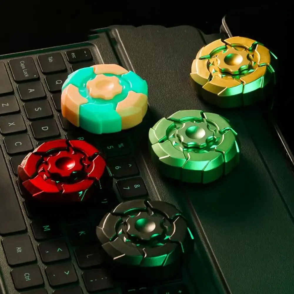 Świecący Świecący Fidget Spinner Cichy Łożyskowy Rotator Design Kołowrotek Trwały 360 °   Zabawka żyroskopowa dla dzieci