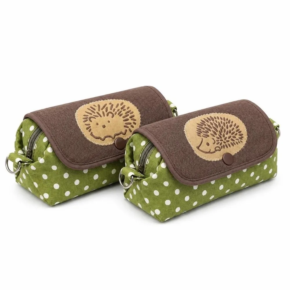 Neues Niedliches Igel-Federmäppchen mit Großer Kapazität, Punktmuster-Stifttasche, Multifunktionaler Schreibwaren-Organizer, Geschenk