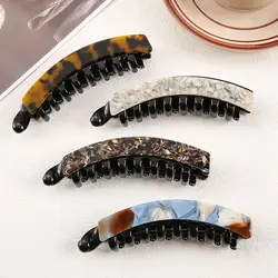 1/4pcs Acetate glass banana clip, ponytail hair clip, vertical clip, women's back of the head, hair clip, hair accessory