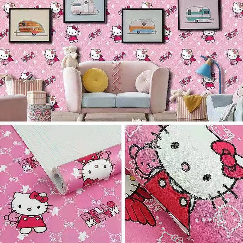 Kids\' Room Self-adhesive Wallpaper Waterproof and Moisture-proof Bedroom Children\'s Room Decoration Renovation DIY Wall Stickers