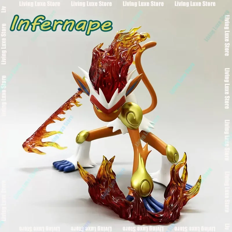 New Presale Pokemon Gk Infernape Stereoscopic Atlas Action Figure PVC Statue Figur Collectible Model Cartoon Decor Ornament Toys