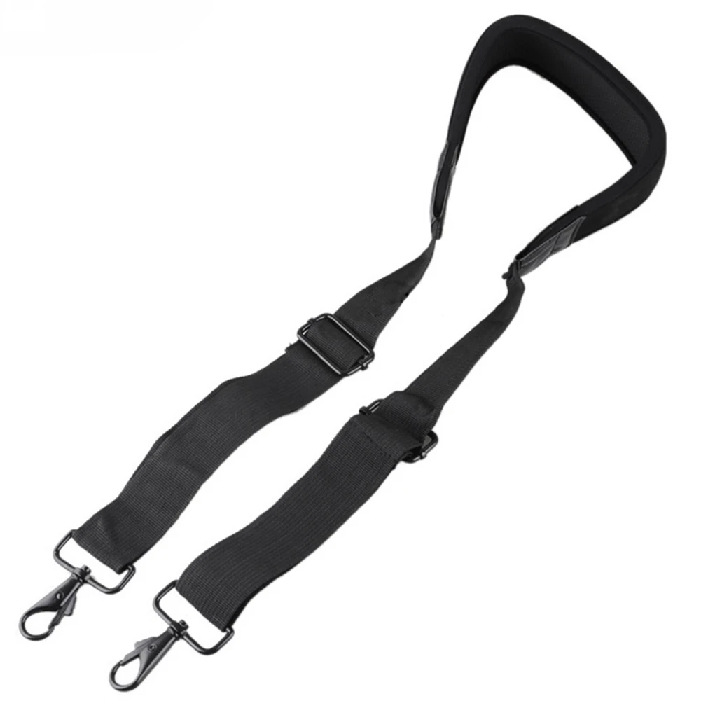 Black Adjustable Shoulder Bag Strap with Double Hooks for Canon Nikon Laptop Computer Camera Stabilizer Bag