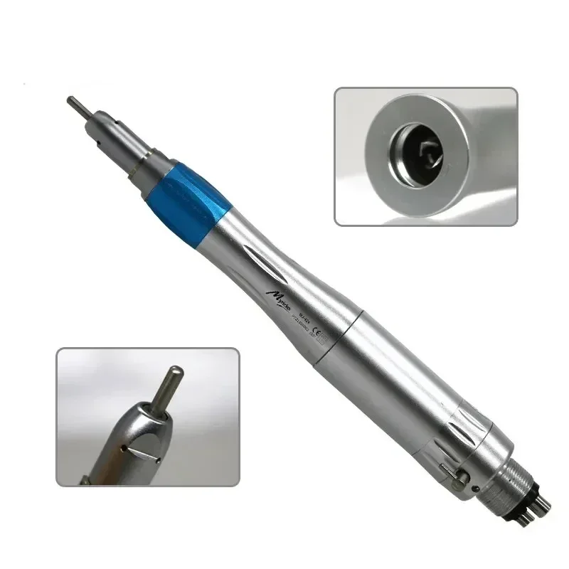 Ceramic Bearing Water Cooling Triple Spray Dental Slow Speed LED Handpiece Set Ratio 4:1 (Straight Handpiece/Contra Angle/Motor)