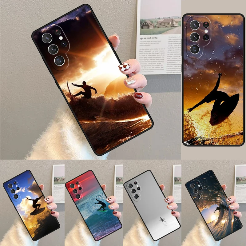 Extrem-Sport Surfing Strand Handyhülle für Samsung Galaxy Note 10 Pro S26 Ultra S23 S24 FE S25 S21 S22 PLUS Stoßfeste Schutzhülle