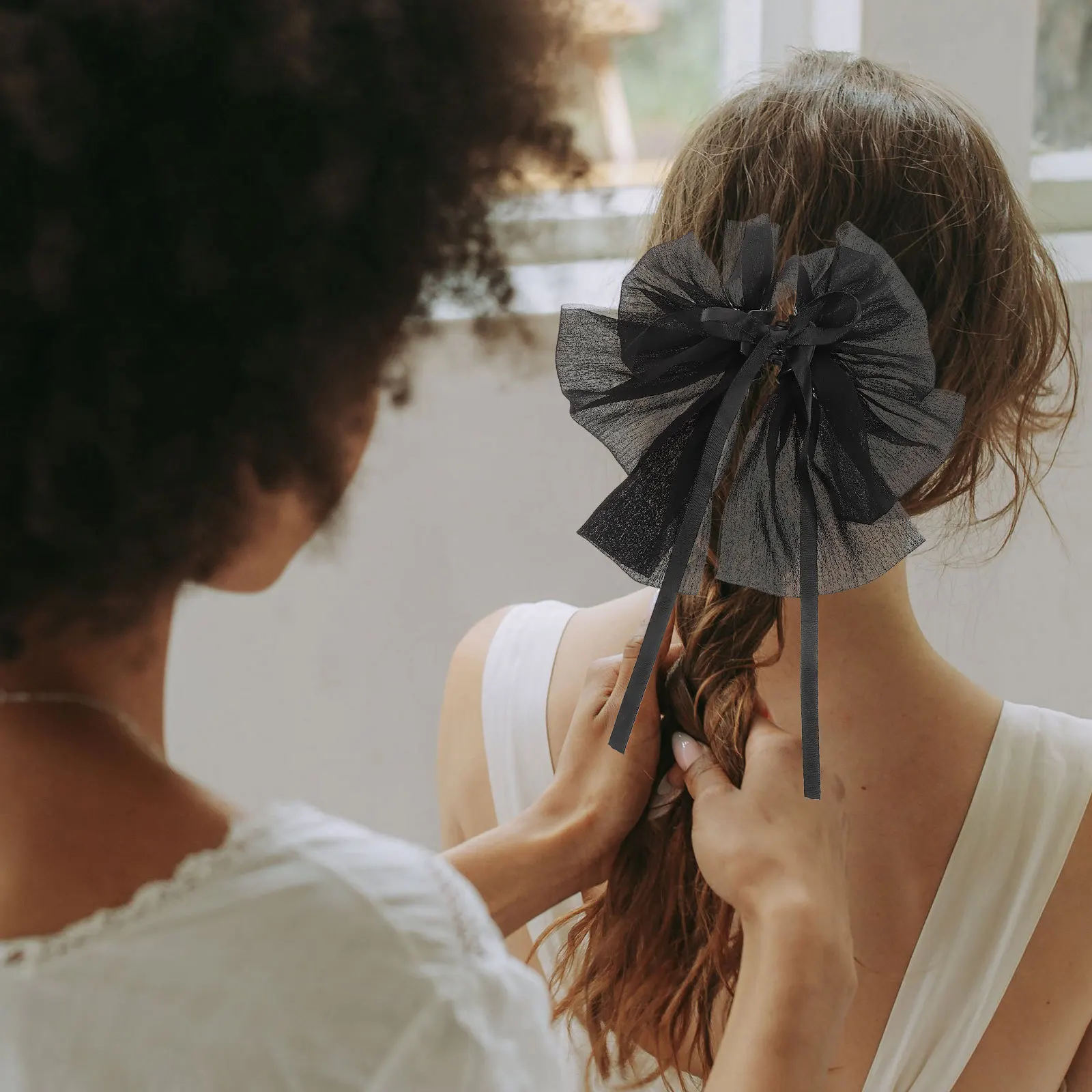 مشبك أنيق على شكل فيونكة كبيرة، إكسسوار شعر أنيق غير قابل للانزلاق للنساء، استخدام متعدد الاستخدامات لمختلف المناسبات، مستلزمات التصميم #3