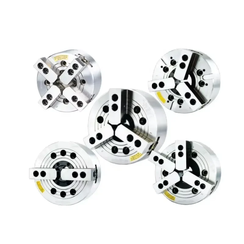 High Precision Machine Tool Accessories Chuck Milling Machine Through Hole Oil Cylinder 2 Jaw 4 Jaw Hydraulic Chuck