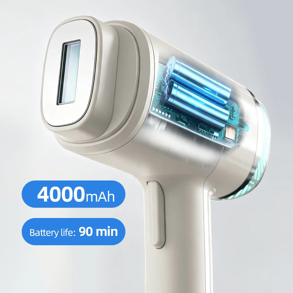 3-in-1 Cordless  Hair Removal Device with 23J Energy, Sapphire Ice Cooling and Magnetic Interchangeable Head