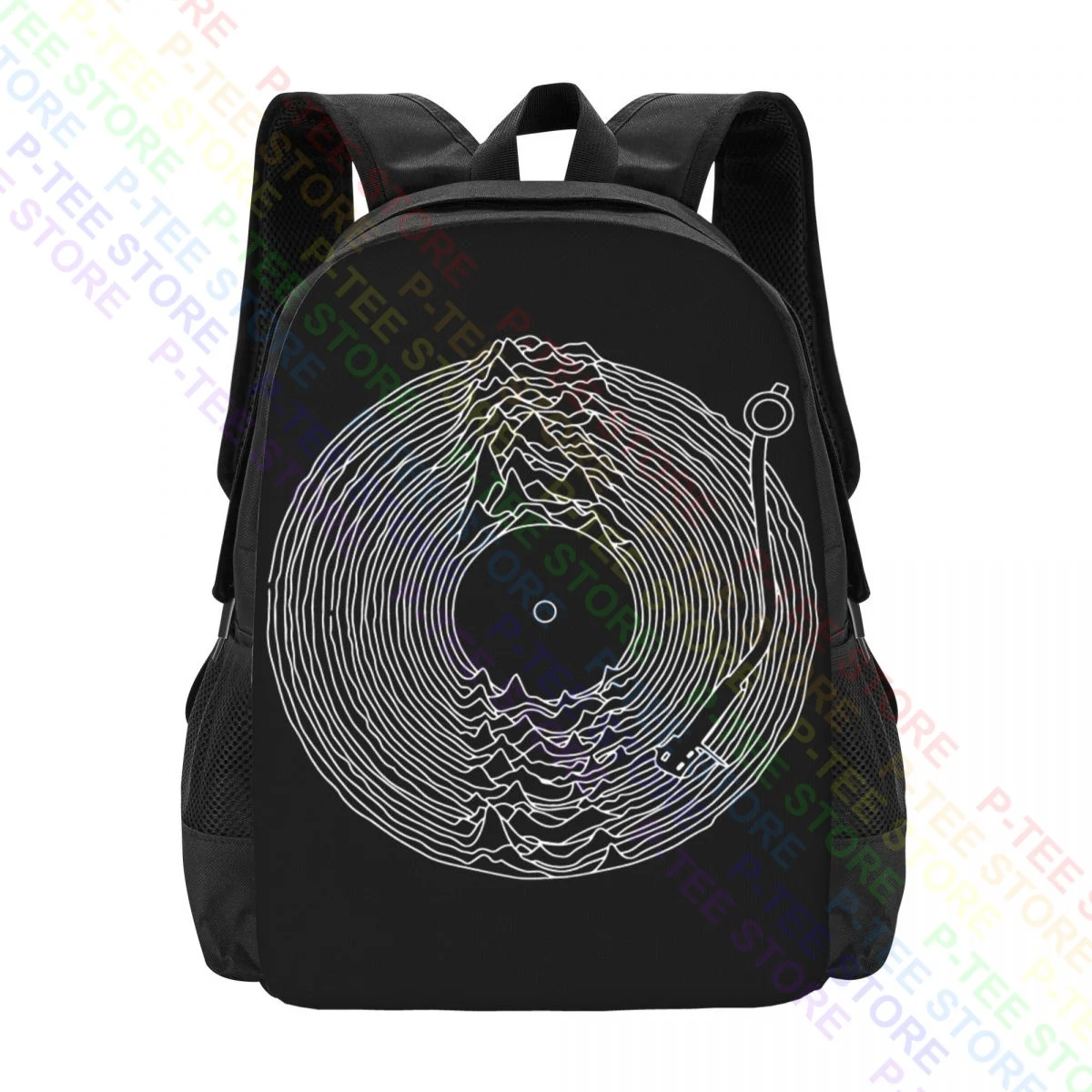 Joy Division Turntable Unknown Pleasures Decks Record Player P-932Backpack Large Capacity School Gym Tote Bag