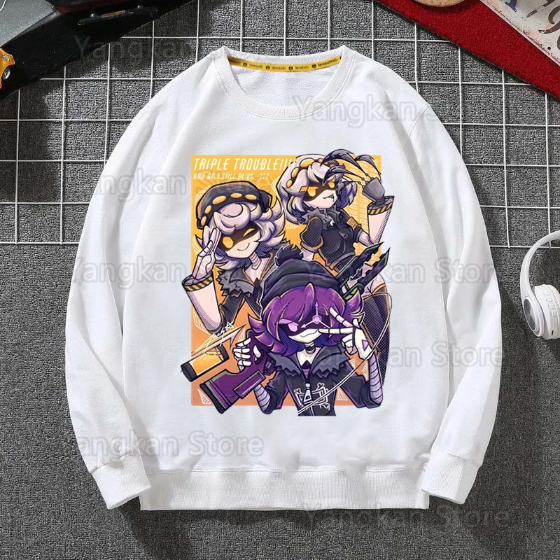 Murder Drones Sweatshirts Men Woman Fashion White color Autumn Winter Hip Hop Hoody Male Brand Casual Tops