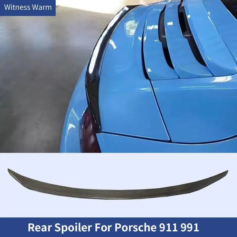 

Carbon Fiber FRP Rear Wings Trunk Lip Spoiler For Porsche 911 991 991.1 2012-2015