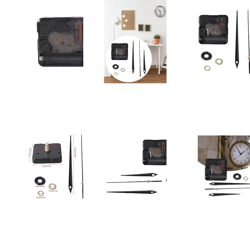 Quiet Wall Clock Mechanism Movement Kits 0.6Inch Shaft Length Battery Operated high quality