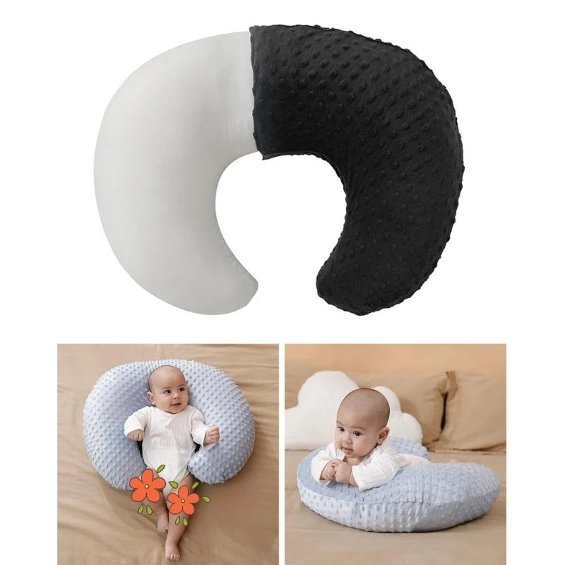J15U Baby Breastfeeding Pillow Soft & Breathable Infant Nursing Pad Pad with Dotted Backing, Color Head Support Mat
