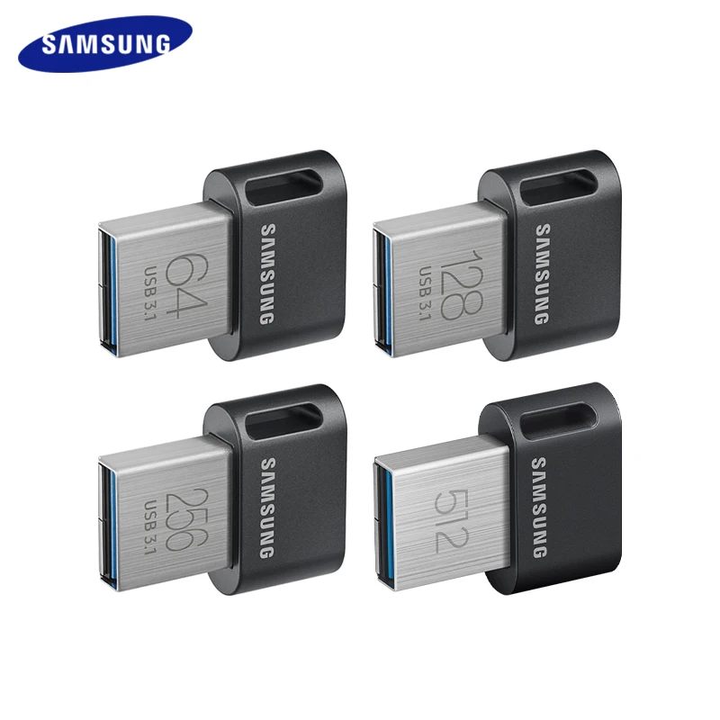 

SAMSUNG FIT Plus USB 3.1 Flash Drive Up to 400Mb/s Pen Drive 64GB 128GB 256GB 512GB Mini U Disk High Capacity Memory Stick