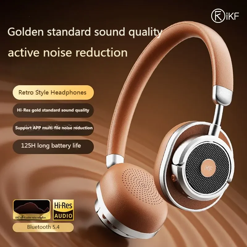 레트로 블루투스 무선 헤드폰 이미지