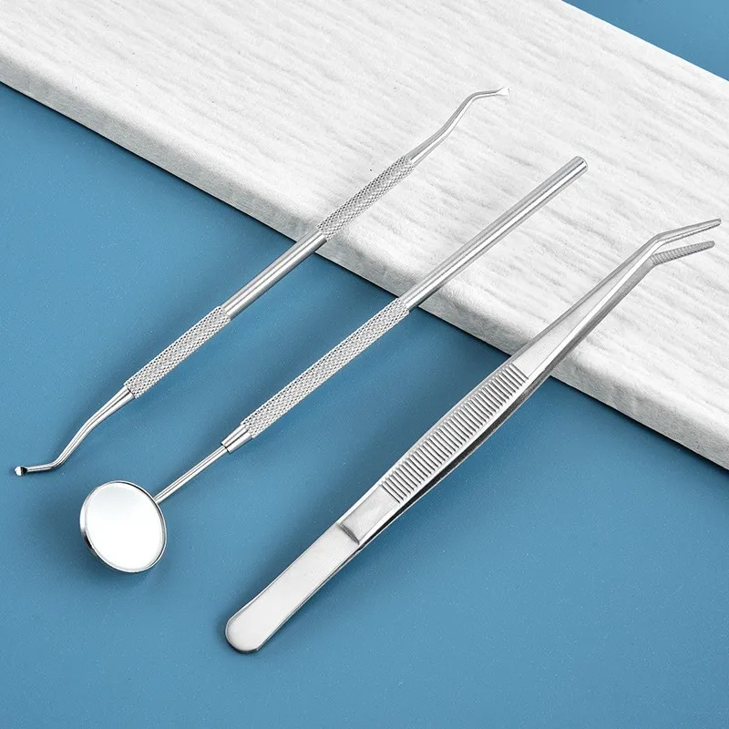 Strumenti dentali in acciaio inossidabile, sonde dentali, manufatti per la rimozione del calcolo dentale, endoscopi, cure odontoiatriche