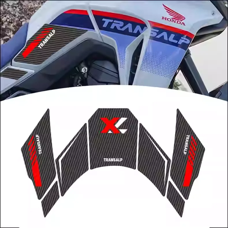 

Для Honda XL 750 Transalp XL750 TRANSALP 2023 2024 мотоциклетные 3D гелевые наклейки из смолы, комплект защитных наклеек на бак, аксессуары